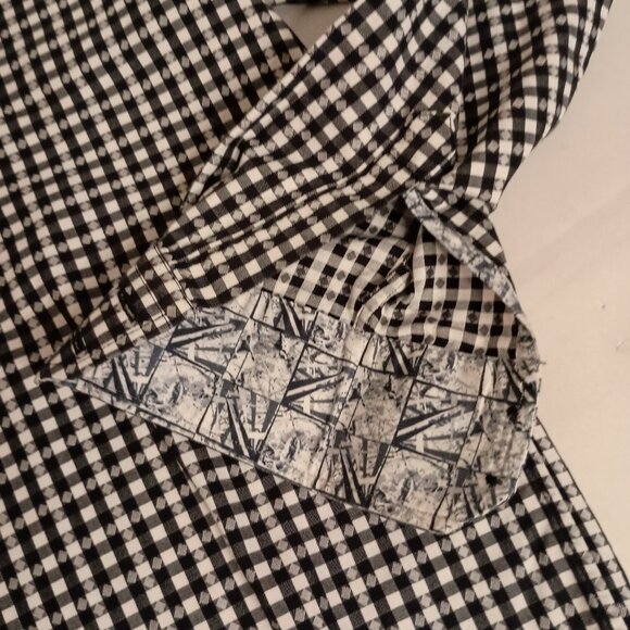 Robert Graham Boys Classic Preppy Check Cotton Button Down Shirt Size L 14/16 - Picture 8 of 16